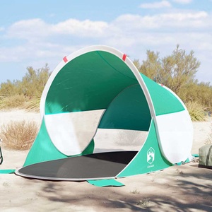 vidaXL, vidaXL Strandzelt Seegrün Pop-Up Wasserdicht