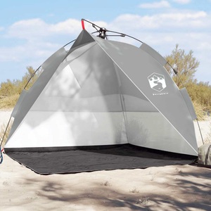 vidaXL, vidaXL Strandzelt Grau Quick Release Wasserdicht, vidaXL Strandzelt Grau Quick Release Wasserdicht