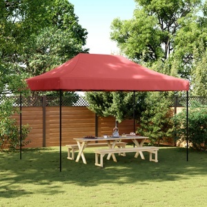 vidaXL, vidaXL Partyzelt Faltbar Pop-Up Burgunderrot 410x279x315 cm, vidaXL Partyzelt Faltbar Pop-Up Burgunderrot 410x279x315 cm