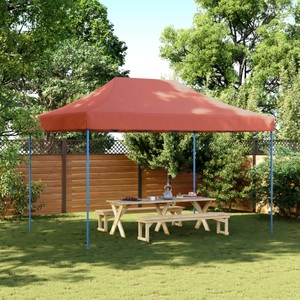 vidaXL, vidaXL Partyzelt Faltbar Pop-Up Terrakottarot 410x279x315 cm