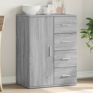 vidaXL, vidaXL Sideboard Grau Sonoma 59x39x80 cm Holzwerkstoff