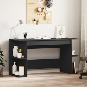 vidaXL, vidaXL Schreibtisch Schwarz 140x50x75 cm Holzwerkstoff
