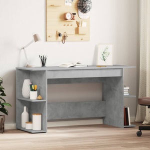 vidaXL, vidaXL Schreibtisch Betongrau 140x50x75 cm Holzwerkstoff