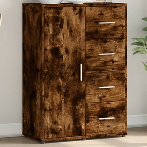 vidaXL, vidaXL Sideboard Räuchereiche 60x31x84 cm Holzwerkstoff