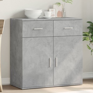 vidaXL, vidaXL Sideboard Betongrau 79x38x80 cm Holzwerkstoff