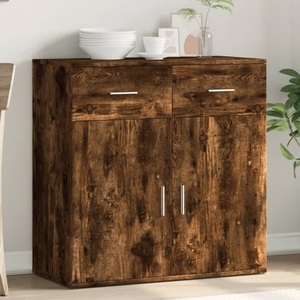 vidaXL, vidaXL Sideboard Räuchereiche 79x38x80 cm Holzwerkstoff