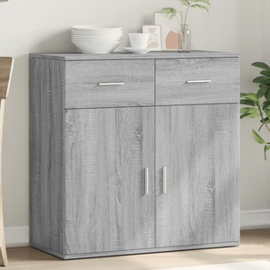vidaXL, vidaXL Sideboard Grau Sonoma 79x38x80 cm Holzwerkstoff