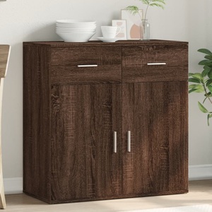 vidaXL, vidaXL Sideboard Braun Eichen-Optik 79x38x80 cm Holzwerkstoff