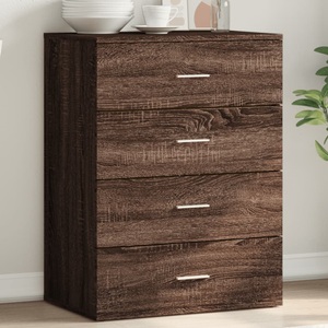 vidaXL Sideboard Grau Sonoma 60x39x80 cm Holzwerkstoff