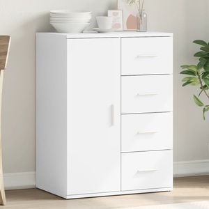vidaXL, vidaXL Sideboard Weiß 59x39x80 cm Holzwerkstoff