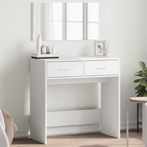 vidaXL, vidaXL Schminktisch mit Spiegel Weiß 80x39x80 cm
