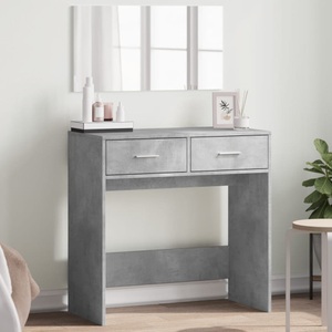 vidaXL, vidaXL Schminktisch mit Spiegel Betongrau 80x39x80 cm