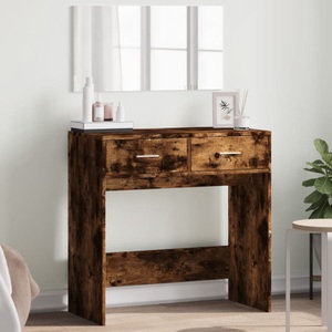 vidaXL, vidaXL Schminktisch mit Spiegel Räuchereiche 80x39x80 cm