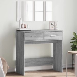 vidaXL, vidaXL Schminktisch mit Spiegel Grau Sonoma 80x39x80 cm