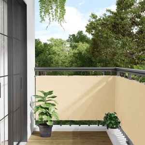 vidaXL, vidaXL Garten-Sichtschutz Creme 1000x75 cm PVC, vidaXL Balkon-Sichtschutz Creme 1000x75 cm PVC