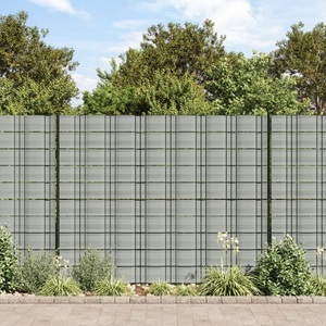 vidaXL, vidaXL Sichtschutzstreifen 10 Stk. Steingrau 252,5x19 cm PVC, vidaXL Sichtschutzstreifen 10 Stk. Steingrau 252,5x19 cm PVC