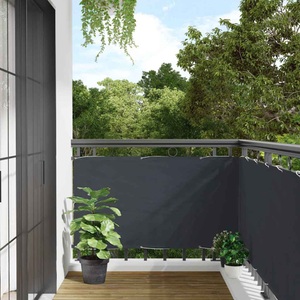 vidaXL, vidaXL Garten-Sichtschutz Anthrazit 400x120 cm PVC, vidaXL Balkon-Sichtschutz Anthrazit 400x120 cm PVC