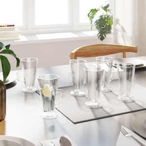 vidaXL, vidaXL Latte-Macchiato-Gläser mit Henkel 6 Stk. 250 ml