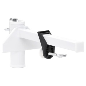 vidaXL, vidaXL Sonnenschirmhalter für Balkon Weiß 38 mm Stahl, vidaXL Sonnenschirmhalter für Balkon Weiß 38 mm Stahl