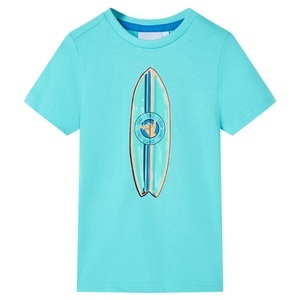 vidaXL, vidaXL Kinder-Kurzarmshirt Aquablau 104