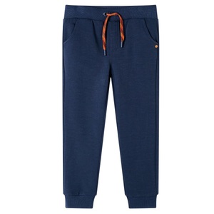 vidaXL, vidaXL Kinder-Trainingshose Marineblau Melange 104, vidaXL Kinder-Trainingshose Marineblau Melange 104