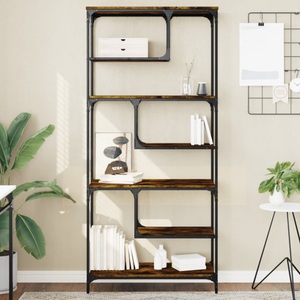 vidaXL, vidaXL Bücherregal Räuchereiche 81x36x176 cm Holzwerkstoff