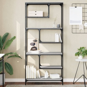 vidaXL, vidaXL Bücherregal Grau Sonoma 81x36x176 cm Holzwerkstoff