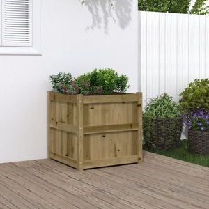 vidaXL, vidaXL Pflanzkübel 60x60x60 cm Kiefernholz Imprägniert, vidaXL Pflanzkübel 60x60x60 cm Kiefernholz Imprägniert