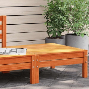 vidaXL, vidaXL Gartenhocker Wachsbraun Massivholz Kiefer