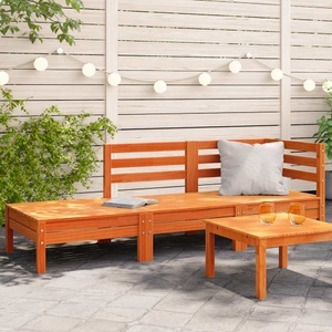 vidaXL, vidaXL Gartensofa 3-Sitzer Wachsbraun Massivholz Kiefer, vidaXL Gartensofa 3-Sitzer Wachsbraun Massivholz Kiefer