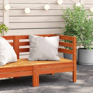 vidaXL, vidaXL Garten-Ecksofa Wachsbraun Massivholz Kiefer