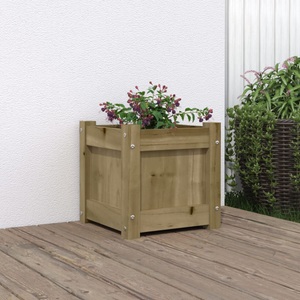 vidaXL, vidaXL Pflanzkübel 31x31x31 cm Kiefernholz Imprägniert, vidaXL Pflanzkübel 31x31x31 cm Kiefernholz Imprägniert