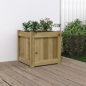 vidaXL, vidaXL Pflanzkübel 40x40x40 cm Kiefernholz Imprägniert, vidaXL Pflanzkübel 40x40x40 cm Kiefernholz Imprägniert