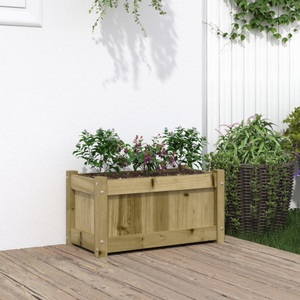 vidaXL, vidaXL Pflanzkübel 60x31x31 cm Kiefernholz Imprägniert, vidaXL Pflanzkübel 60x31x31 cm Kiefernholz Imprägniert