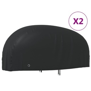 vidaXL, vidaXL Motorrad-Abdeckungen 2 Stk. 230x95x125 cm 210D Oxford-Gewebe, vidaXL Motorrad-Abdeckungen 2 Stk. 230x95x125 cm 210D Oxford-Gewebe