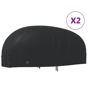 vidaXL, vidaXL Motorrad-Abdeckungen 2 Stk. 265x105x125 cm 210D Oxford-Gewebe, vidaXL Motorrad-Abdeckungen 2 Stk. 265x105x125 cm 210D Oxford-Gewebe