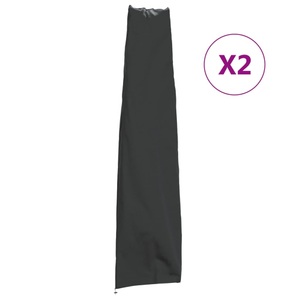 vidaXL, vidaXL Sonnenschirm-Schutzhüllen 2 Stk. 190x50/30cm 420D Oxford-Gewebe, vidaXL Sonnenschirm-Schutzhüllen 2 Stk. 190x50/30cm 420D Oxford-Gewebe