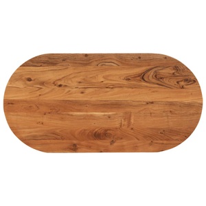 vidaXL, vidaXL Tischplatte 100x50x3,8 cm Oval Massivholz Akazie, vidaXL Tischplatte 100x50x3,8 cm Oval Massivholz Akazie