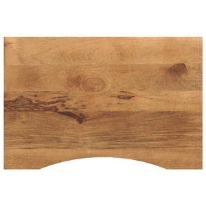 vidaXL, vidaXL Schreibtischplatte mit Aussparung 80x60x2,5 cm Massivholz Mango, vidaXL Schreibtischplatte mit Aussparung 80x60x2,5 cm Massivholz Mango