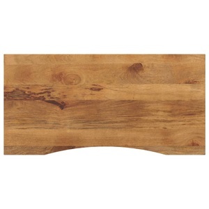 vidaXL, vidaXL Schreibtischplatte mit Aussparung 140x60x2,5cm Massivholz Mango, vidaXL Schreibtischplatte mit Aussparung 140x60x2,5cm Massivholz Mango