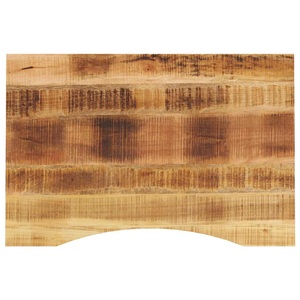 vidaXL, vidaXL Schreibtischplatte mit Aussparung 80x50x2,5 cm Massivholz Mango, vidaXL Schreibtischplatte mit Aussparung 80x50x2,5 cm Massivholz Mango