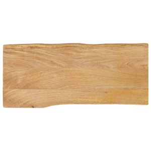 vidaXL, vidaXL Tischplatte mit Baumkante 90x40x3,8 cm Massivholz Mango, vidaXL Tischplatte mit Baumkante 90x40x3,8 cm Massivholz Mango