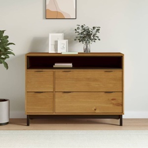 vidaXL, vidaXL Schubladenschrank FLAM 110x40x80 cm Massivholz Kiefer, 