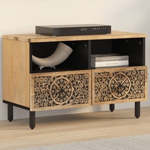 vidaXL, vidaXL TV-Schrank 70x33x46 cm Massivholz Mango, vidaXL TV-Schrank 70x33x46 cm Massivholz Mango