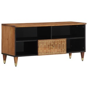 vidaXL, vidaXL TV-Schrank 100x33x46 cm Massivholz Mango, vidaXL TV-Schrank 100x33x46 cm Massivholz Mango