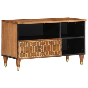 vidaXL, vidaXL TV-Schrank 80x33x46 cm Massivholz Mango, vidaXL TV-Schrank 80x33x46 cm Massivholz Mango