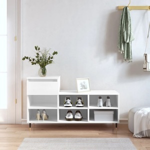 vidaXL, vidaXL Schuhregal Weiß 102x36x60 cm Holzwerkstoff