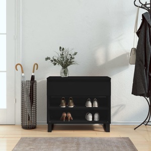 vidaXL, vidaXL Schuhregal Schwarz 70x36x60 cm Holzwerkstoff