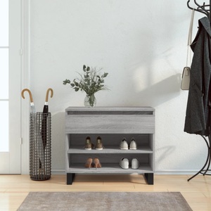 vidaXL, vidaXL Schuhregal Grau Sonoma 70x36x60 cm Holzwerkstoff