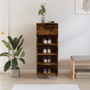 vidaXL, vidaXL Schuhschrank Räuchereiche 40x36x105 cm Holzwerkstoff